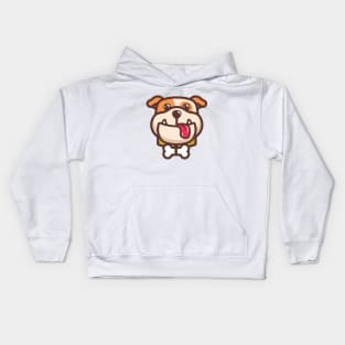 Bulldog cute Kids Hoodie